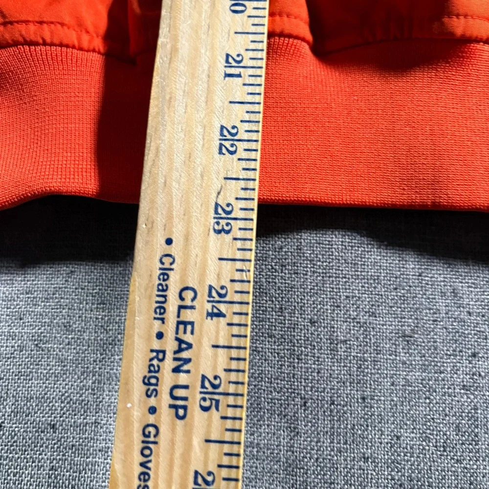 Vintage Nike Windbreaker Kids Medium Orange Clemson Tiger V-Neck Pullover Jacket